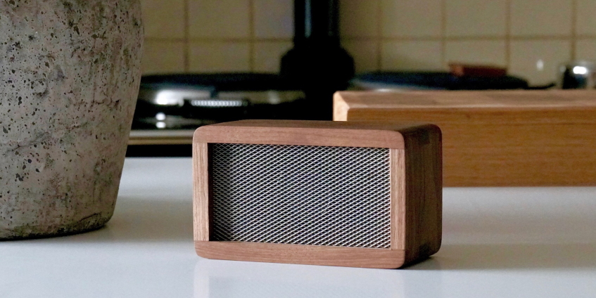 wooden speakers